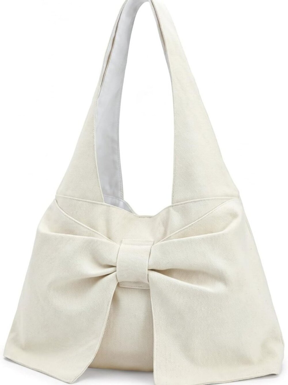 Cute Heart Shaped Canvas Tote Bag for Women, Reusable Shoulder Grocery Bag with